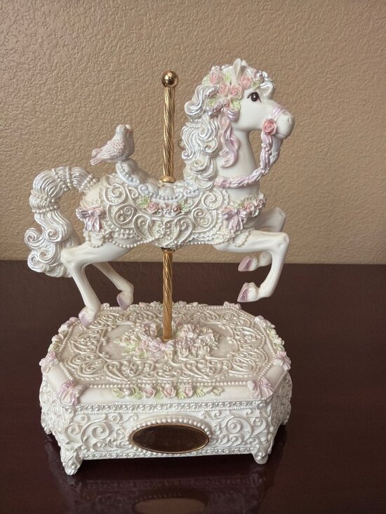 San Francisco Music Box Company Other - 1998 San Francisco Music Box Some Enchanted Evening Carousel Horse Parker Fulton